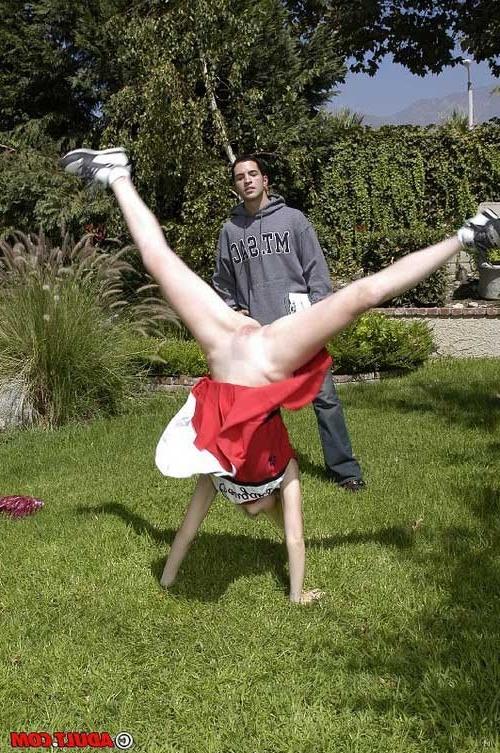 17P Tiny titted blonde cheerleader gets slammed by her coach