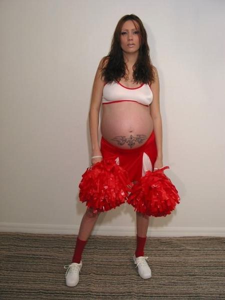 20P Pregnant Cheerleader