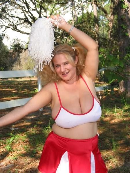 15P Chubby busty cheerleader