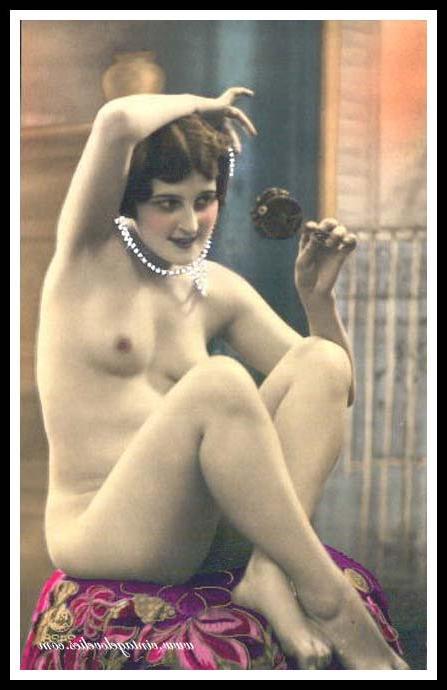 16P Vintage rare and exclusive antique ladies exposed