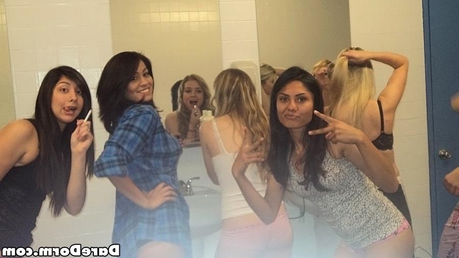 12P 4 movies 8 fucking booty short teens spied on in the girls gym bathroom then dri