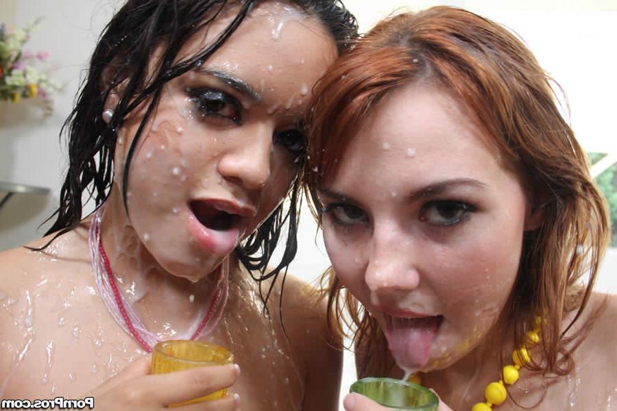 16P Young cum slut Bliss Lei rides cock for a man milk glazing