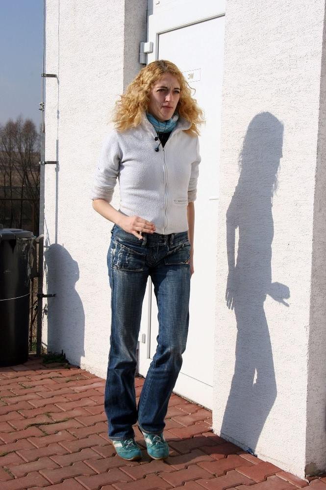 19P Cum hungry curly blonde slut sucks cock dry at a gloryhole