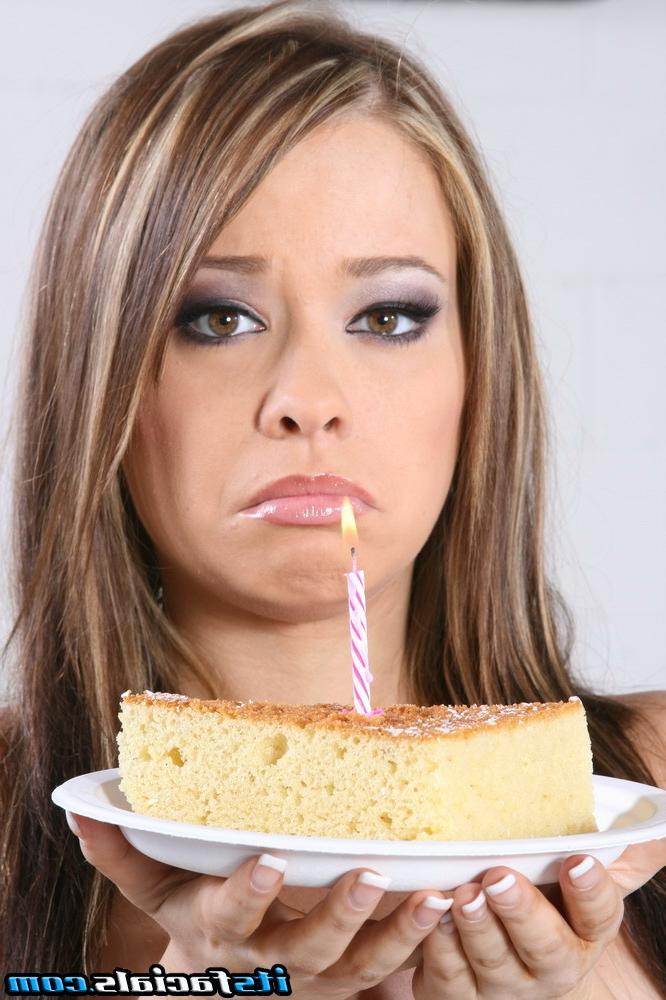 16P Teen blonde slut takes several cum facials as birthday present