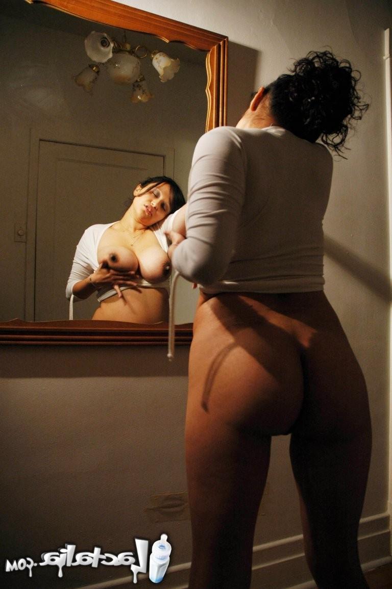 15P Talia  months pregnant posing in the mirror