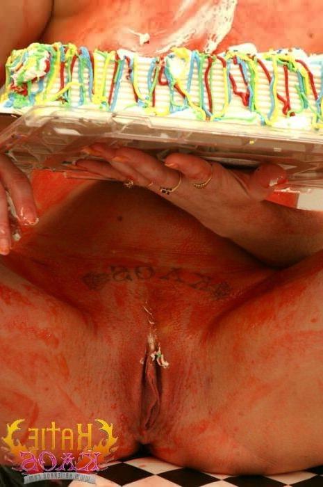 16P Cute Redhead Messing With Iced Cake and Spilling Milk