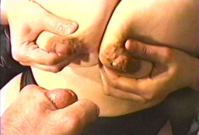 16P Pregnant woman squirts her tit milk on a guys cock