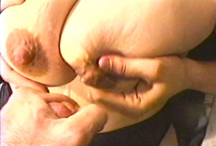 16P Pregnant woman squirts her tit milk on a guys cock
