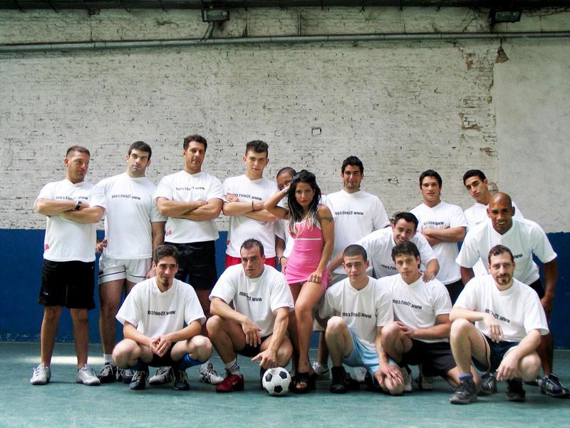 15P Sexy brunette argentinian slut getting gangbanged by soccer team