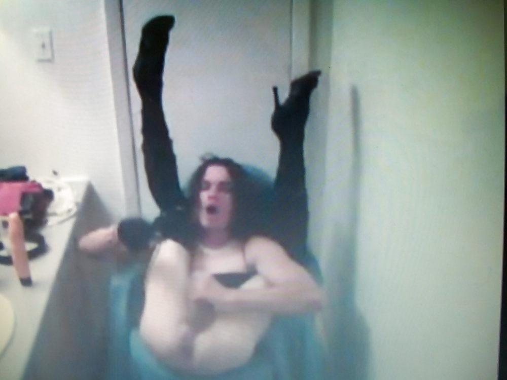 25P A chair in the bathroom