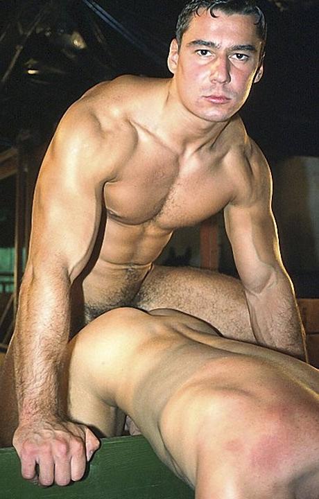 20P Dark haired muscle sucking and fucking a big cock blond twink