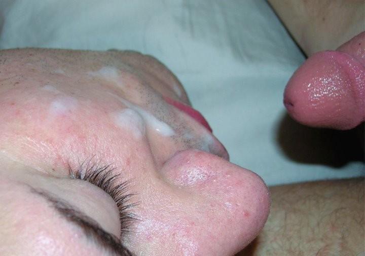 20P Fair and dark haired dudes sucking and facial cumming enjoyment
