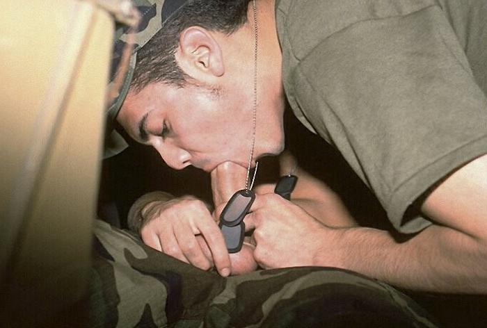 20P Ebony and white muscle military dudes sucking each others cock