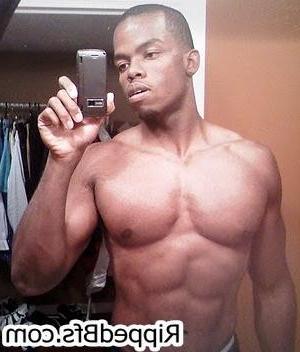 10P Hunk dude with big muscles is in the bathroom cleaning up