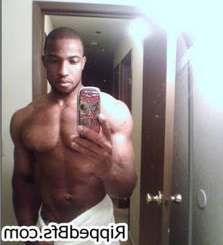 10P Hunk dude with big muscles is in the bathroom cleaning up