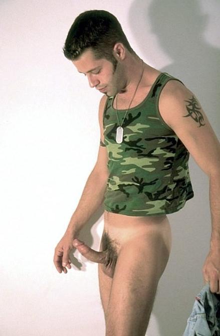 20P Army recruit with huge dick stripping and showing for camera
