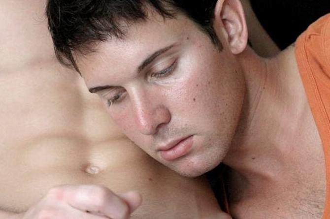 20P Blond and dark haired twinks mutual sucking and facial cumming