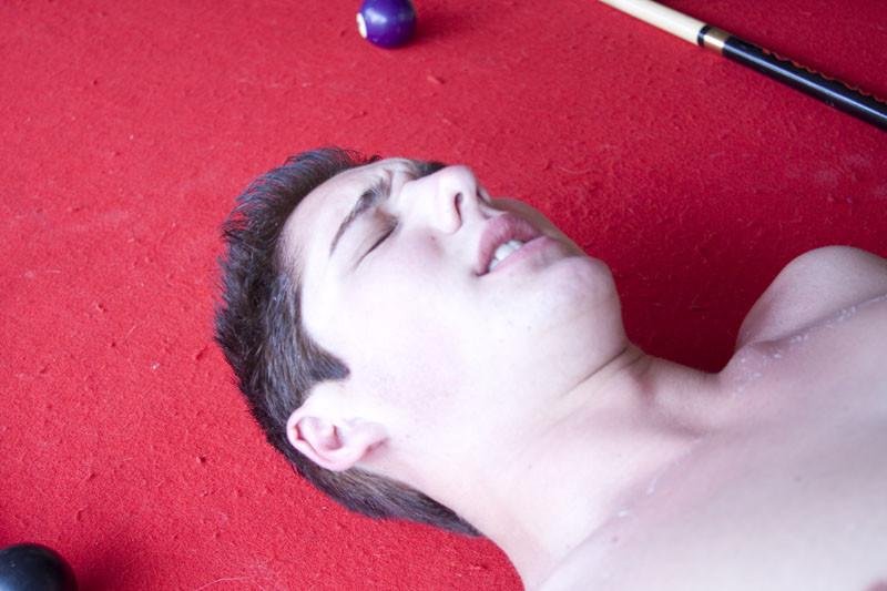 11P Rookie gay fucked up the ass on table for play pool