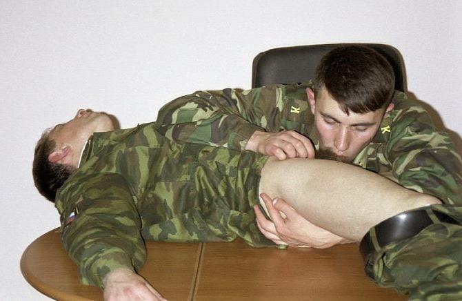 20P Two cute army recruits having oral and anal fun after service