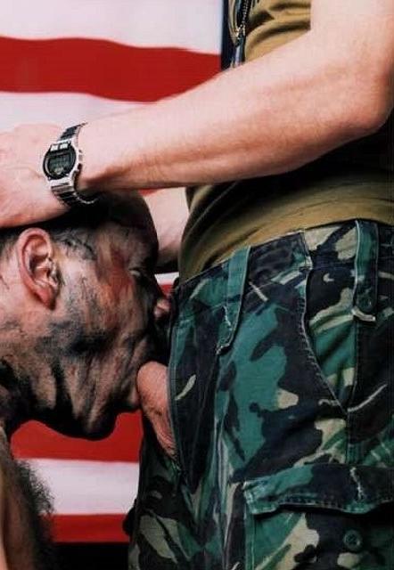 20P Two military men smoking n posing n fucking n facial cumming