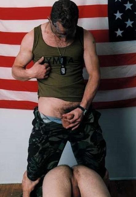 20P Two military men smoking n posing n fucking n facial cumming