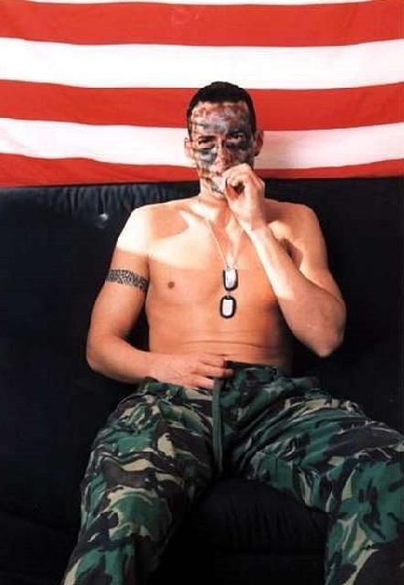 20P Two military men smoking n posing n fucking n facial cumming