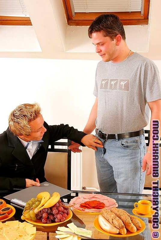 16P Blonde joins two dirty bisexual guys for some nasty hardcore sex