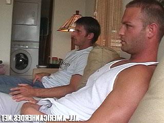 10P Two horny cops jerking off