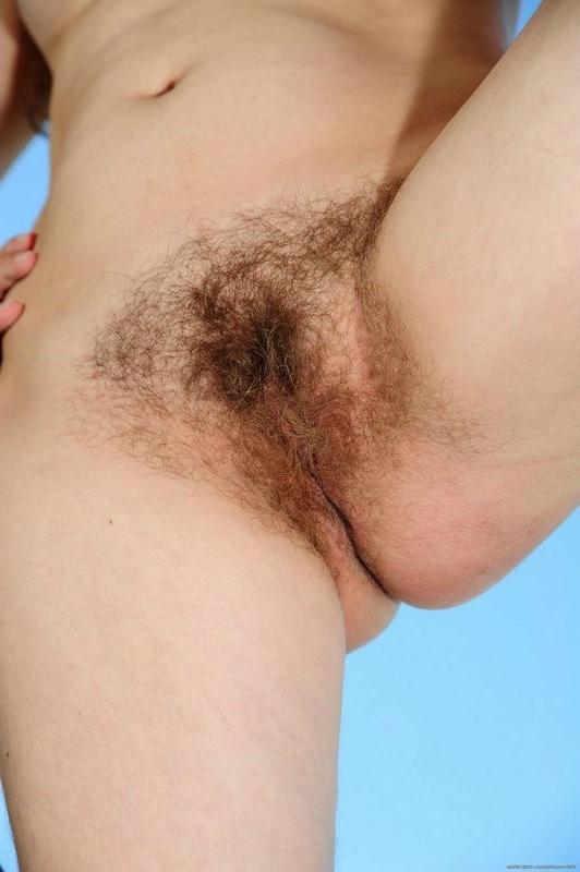 15P dark haired mom Wanda shows her fury coochy outdoors