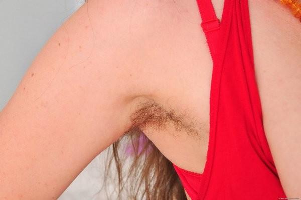 15P Long haired Eden exposes her super hairy pussy