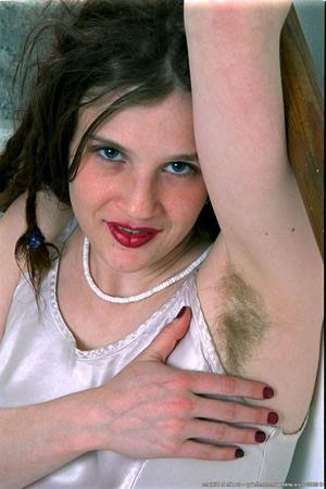 15P Dark haired hairy woman