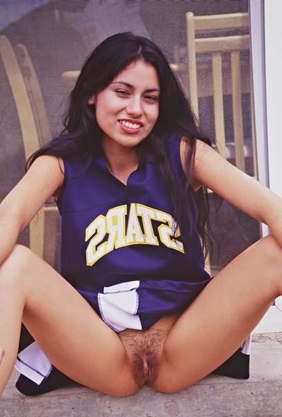 15P Hairy cheerleader
