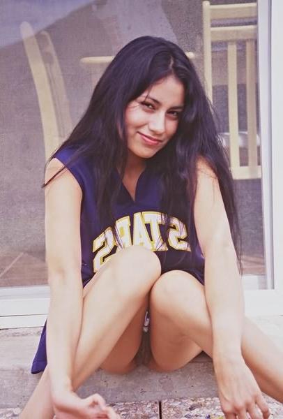15P Hairy cheerleader