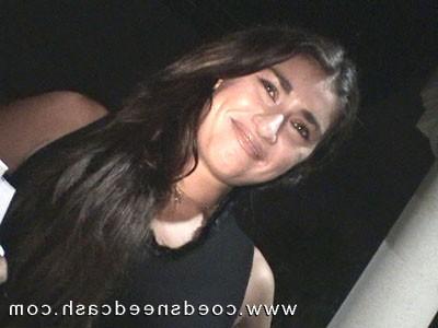 16P Sexy dark haired coed gets paid for sucking some new hard cock