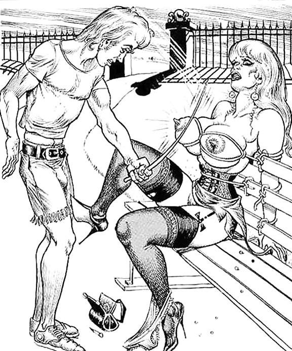 25P Thematic Drawn Porn Art 11 - BDSM (2)