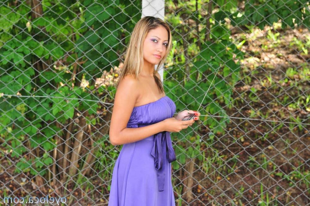12P Hot busty Brazilian chick opens her pussy and ass for a hard cock