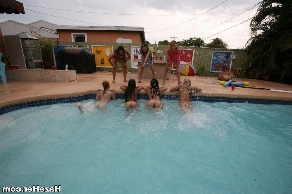 15P College teens hazed in swimming pool by sorority lesbian sisters