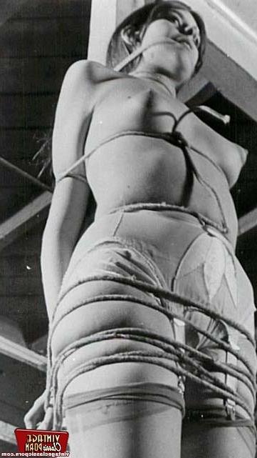 12P Sixties ladies being all tied up for the fucking