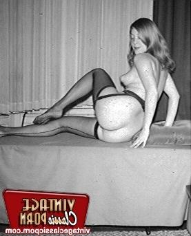 12P Sixties teenager showing her sexy natural puffy titties