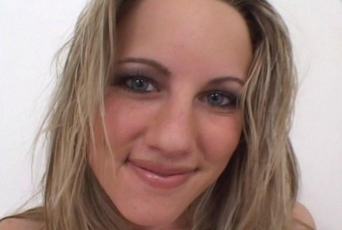 13P A cute blonde gets throat fucked
