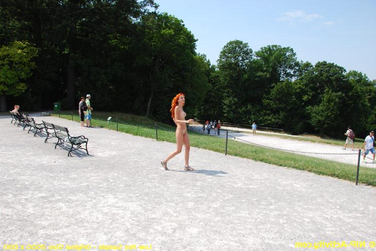 15P Janette public nudity with a redhead