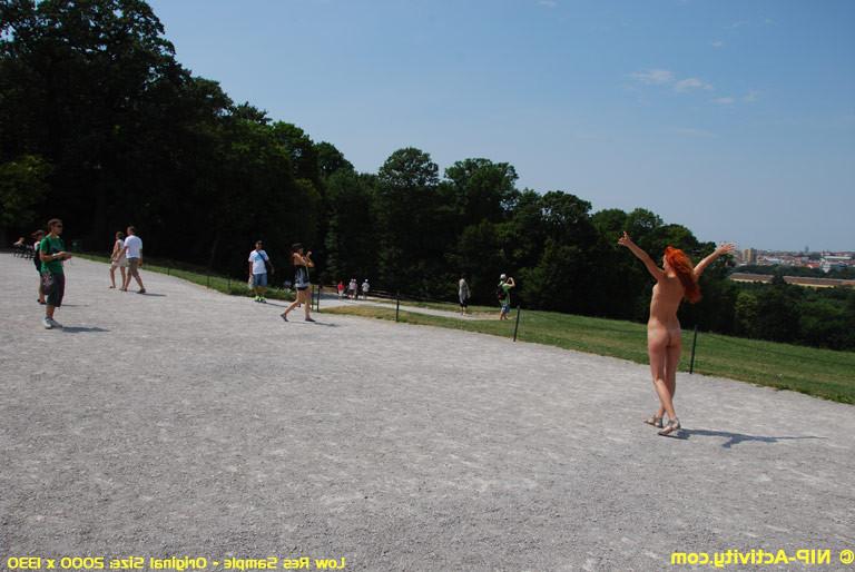 15P Janette public nudity with a redhead