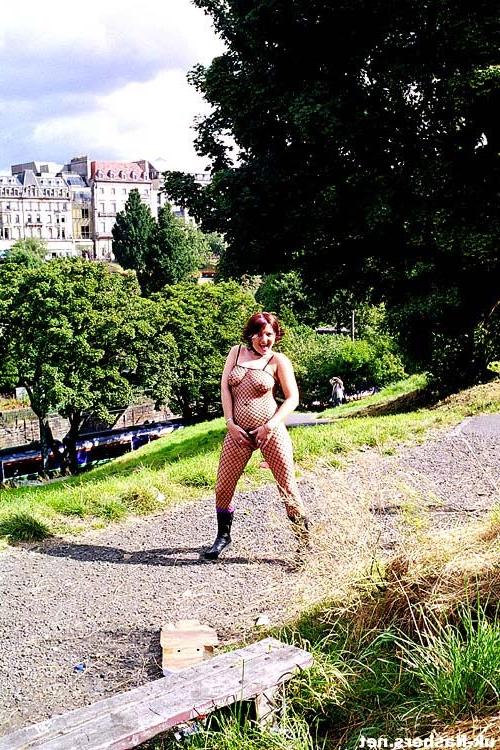 15P Red haired exhibitionist