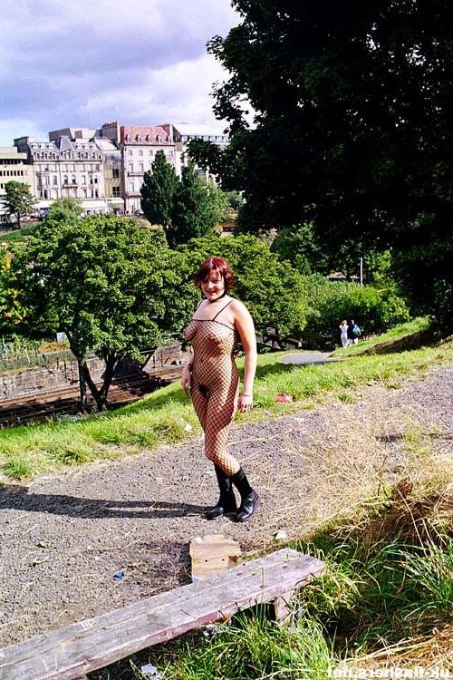15P Red haired exhibitionist