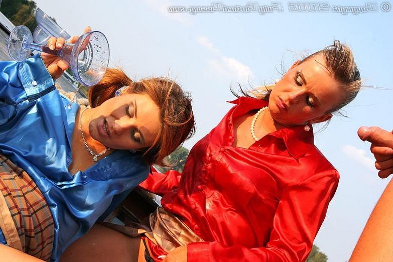 19P Hot and glamorous jizzing and pissing party on a riverboat