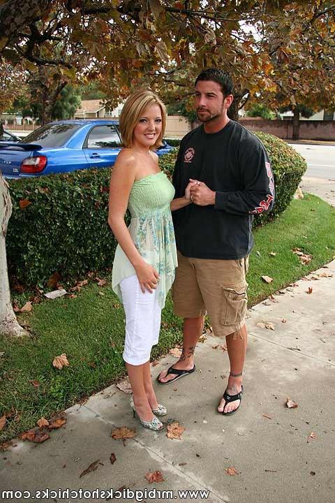 18P Short haired blonde wraps her hands and mouth around a huge stiff dick