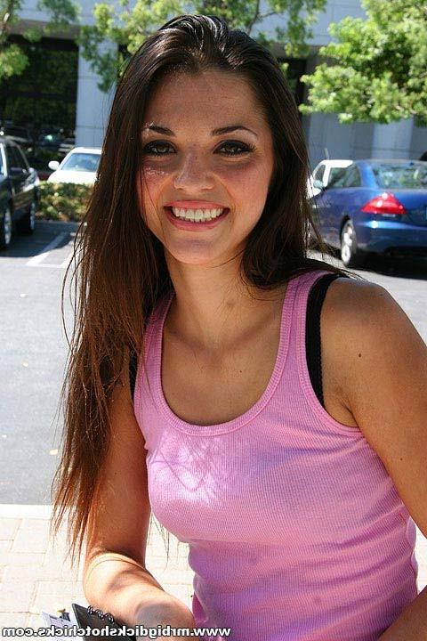 18P Long haired brunette babe in heels takes Julians cock deep