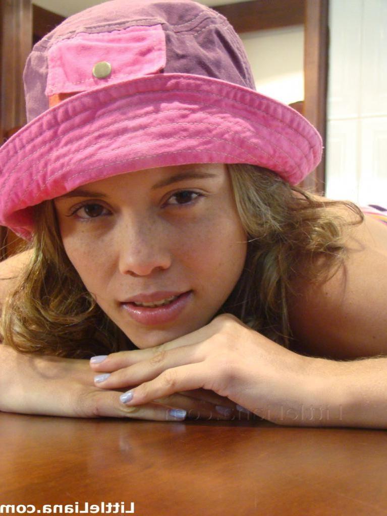 16P A cute curly teen in a short skirt is teasing nice