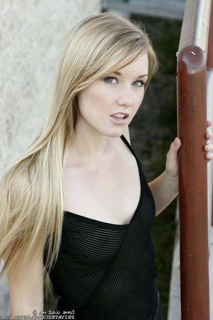 15P Yummy blonde eighteen year old in black stockings