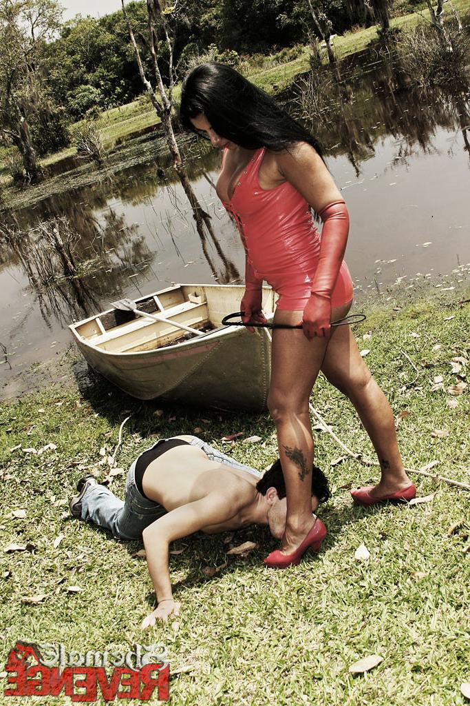 15P Mistress Aline's lakeside revenge
